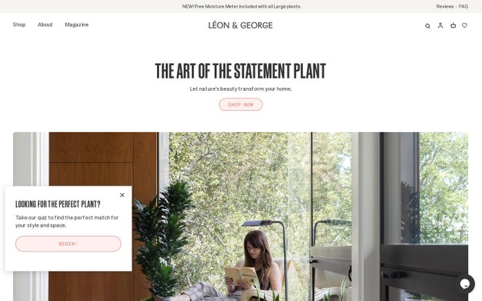 Screenshot of Léon & George website