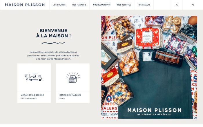 Screenshot of Maison Plisson website
