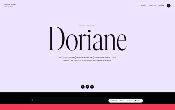 Inspirational website using Ivar and Maison Neue font