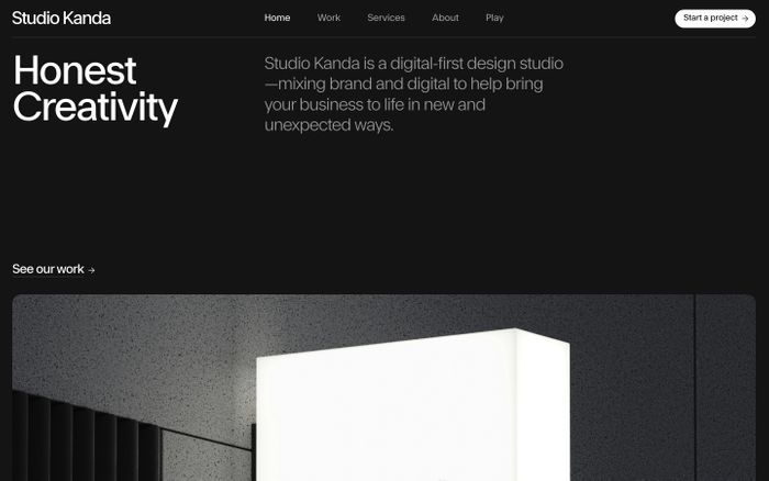 Inspirational website using System Blank font