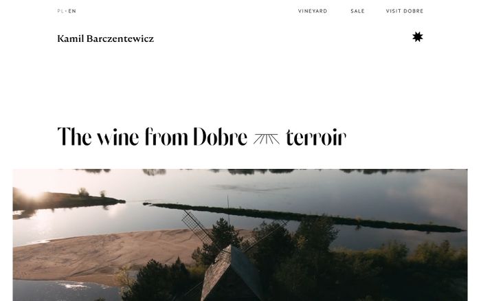 Screenshot of Kamil Barczentewicz website