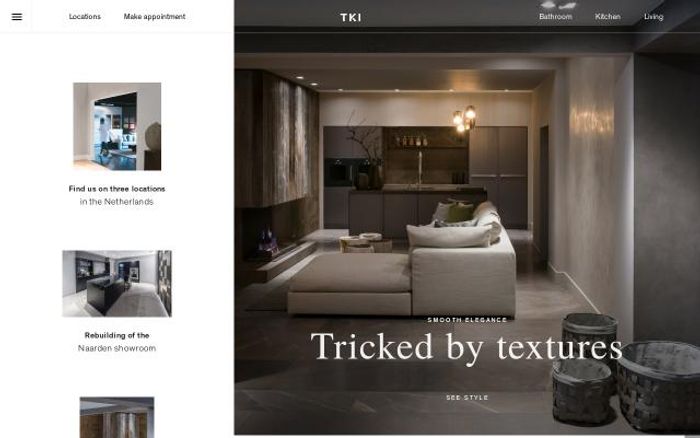 Screenshot of Tki website