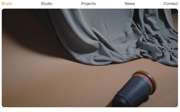Screenshot of Studio Bruch website