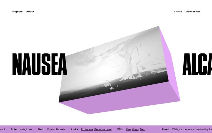 Inspirational website using Compacta font