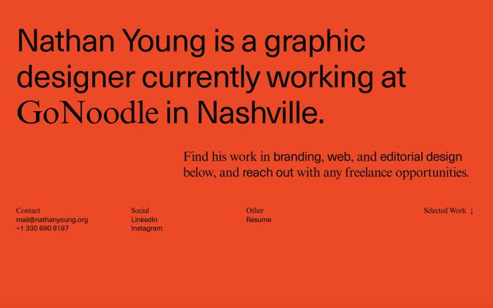 Inspirational website using Neue Haas Unica and Times Pro font