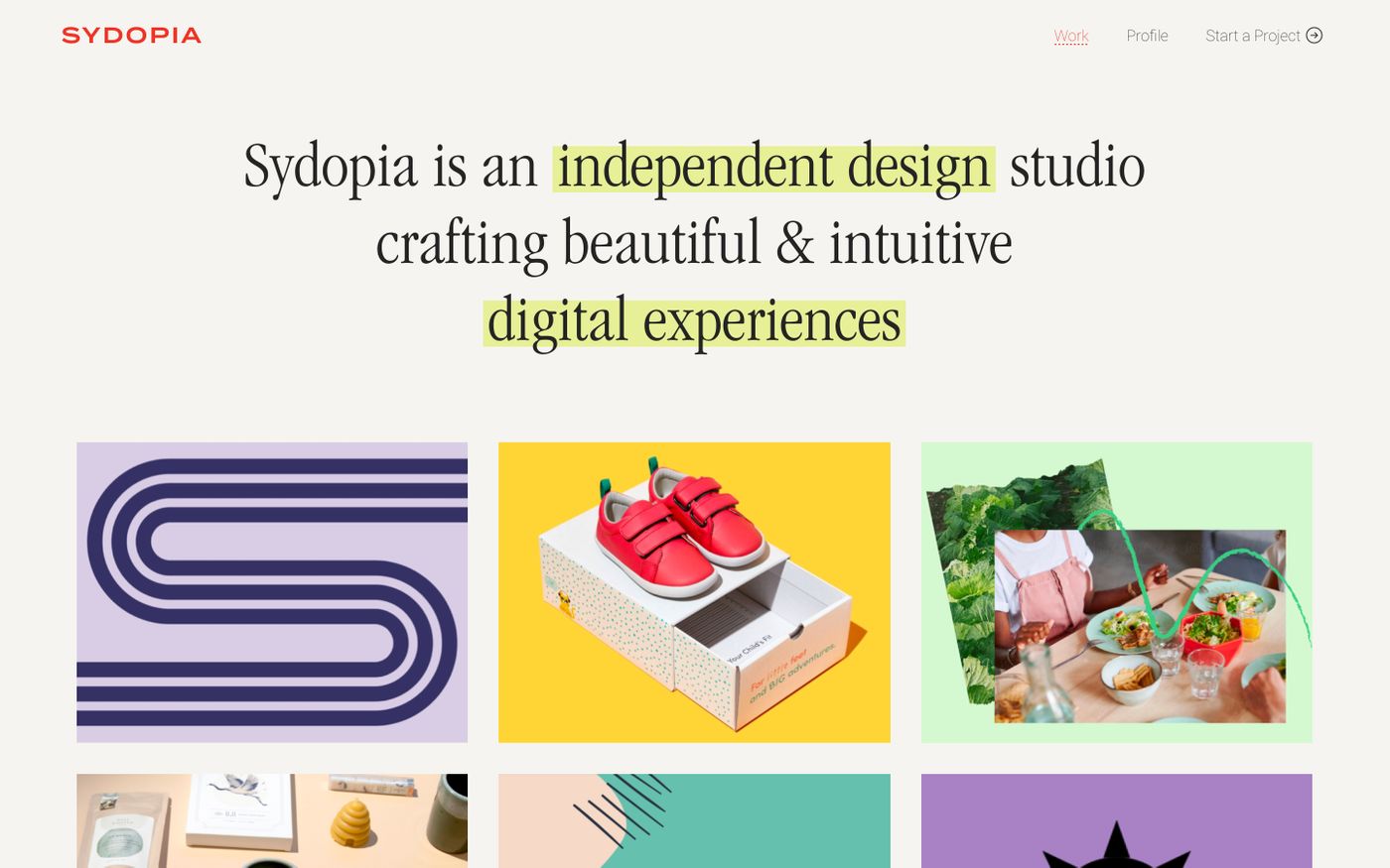 Screenshot of Sydopia website