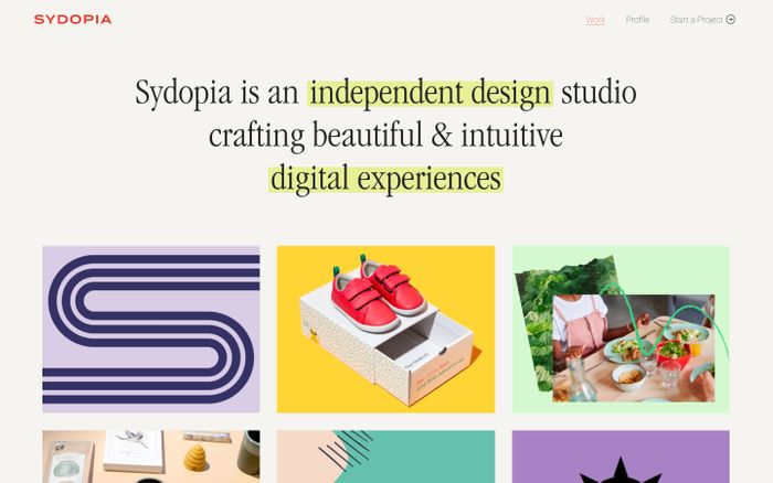 Screenshot of Sydopia website