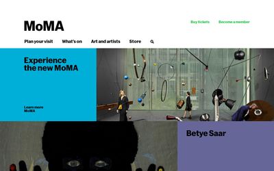 Websites using MoMA Sans typeface design inspiration & combinations •