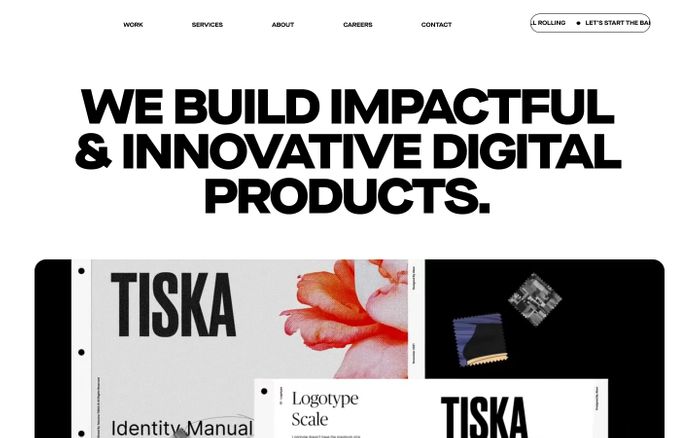 Inspirational website using Maison Neue Extended and Maison Neue Mono font