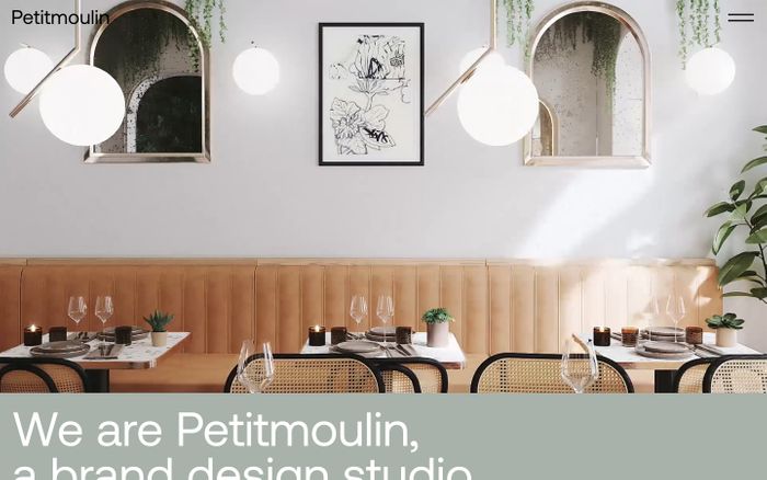 Screenshot of Petitmoulin Studio website