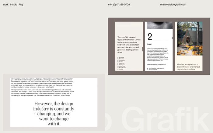 Inspirational website using Suisse Int'l and Suisse Int'l Mono font