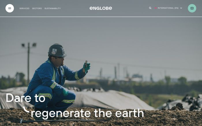 Screenshot of Englobe website