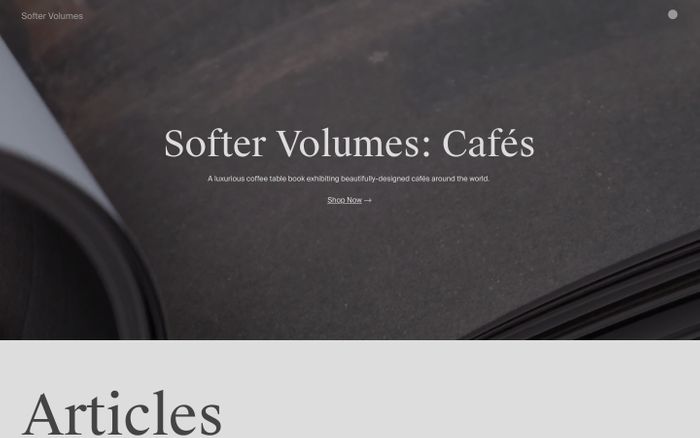 Inspirational website using Suisse Int'l and Suisse Works font