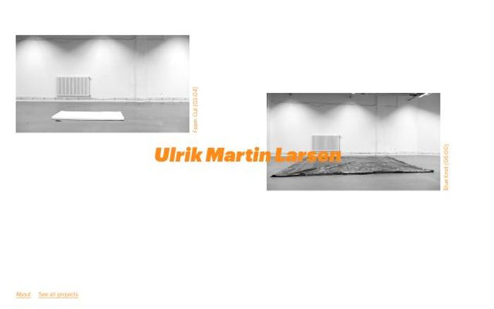 Screenshot of Ulrikmartinlarsen website