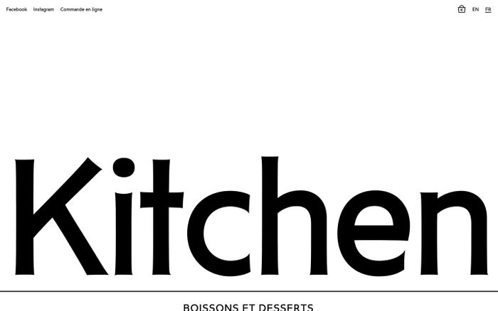 Screenshot of Kitchen Paris website
