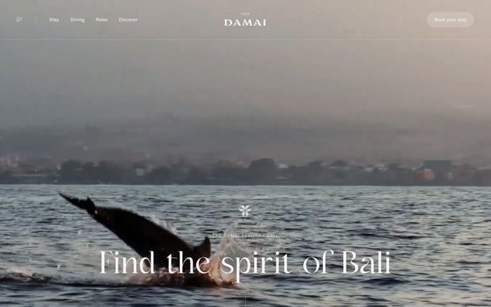 Inspirational website using Kaftan Serif and Whyte font