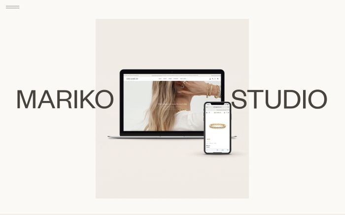 Screenshot of Mariko Studio website