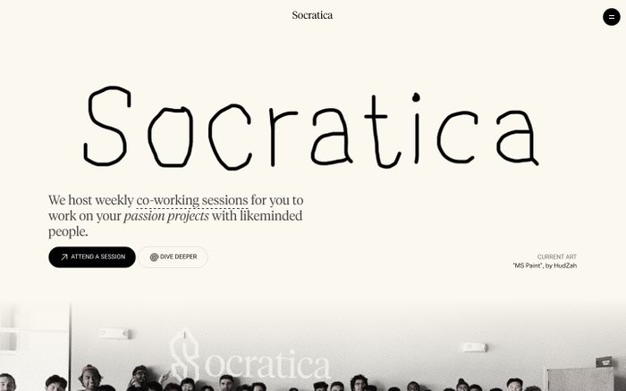 Inspirational website using Tiempos and Untitled Sans font