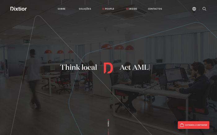 Screenshot of Dixtior | Business shaped solutions website