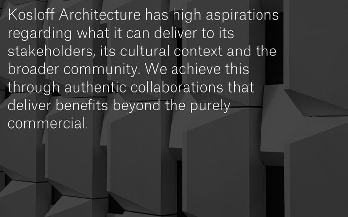 Screenshot of Kosloff Architecture website