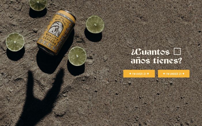Screenshot of Calidad Beer :: Quality Cerveza website