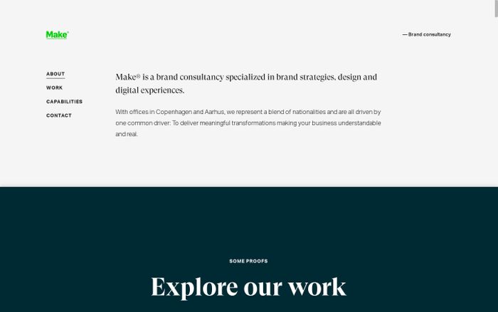 Screenshot of Make website