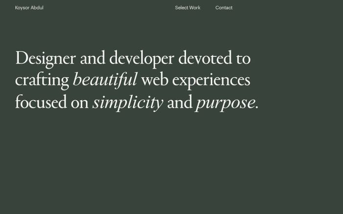 Inspirational website using Graphik and Portrait font