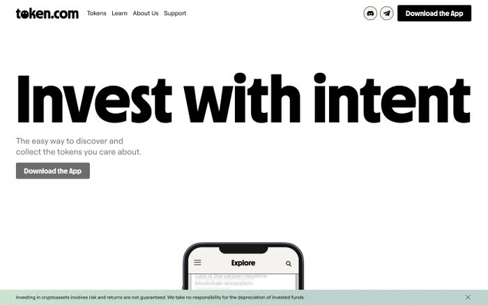 Inspirational website using Nichrome and Roobert font