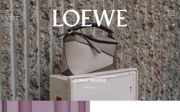 Inspirational website using Avus Pro and Loewe font