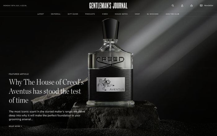 Inspirational website using Cera and Chronicle font