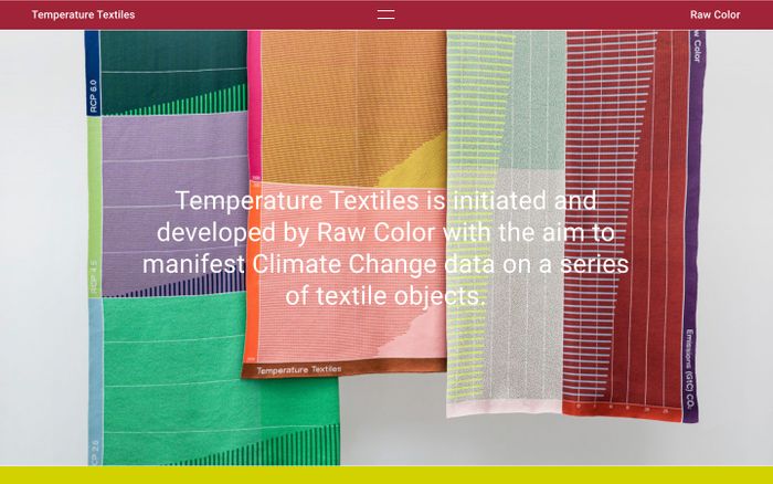 Screenshot of Temperature Textiles website
