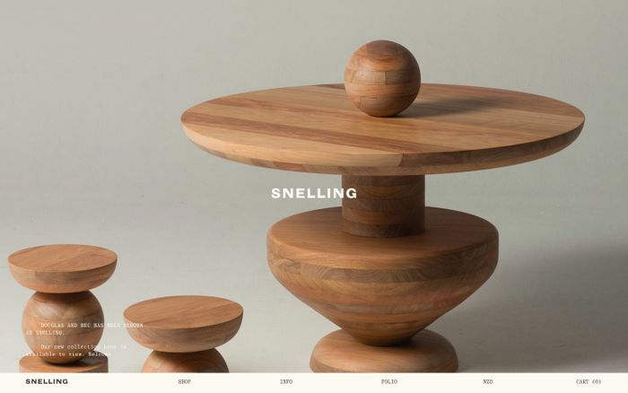 Screenshot of Snelling website