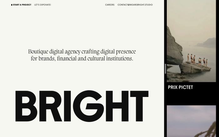 Inspirational website using Migra and Youth font
