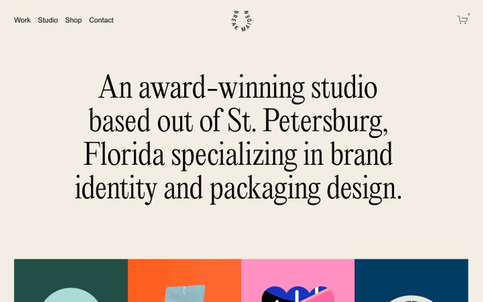 Inspirational website using Editorial New and Poppins font