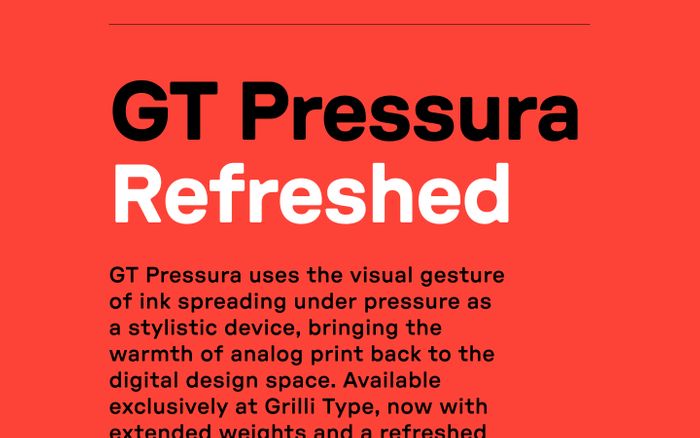 Inspirational website using GT Pressura and GT Pressura Mono font