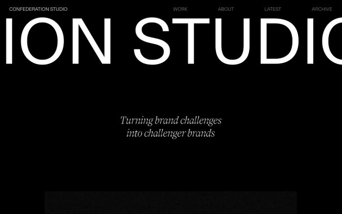 Inspirational website using Diatype and Face font