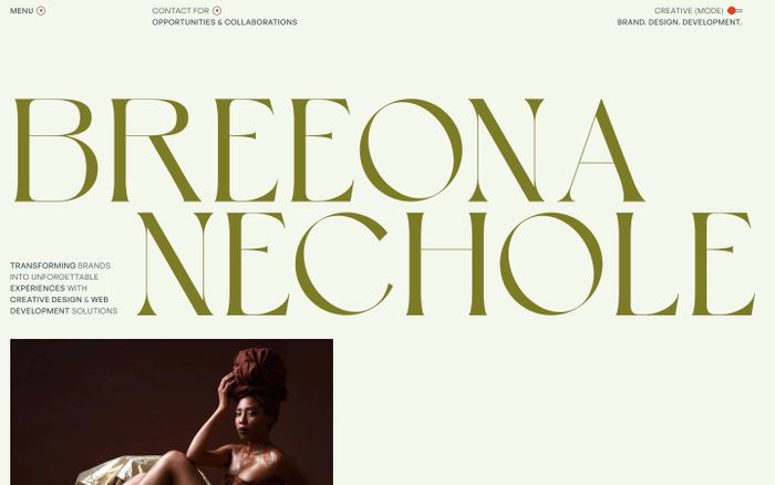 Inspirational website using Blank Space Serif, General sans and Melodrama font
