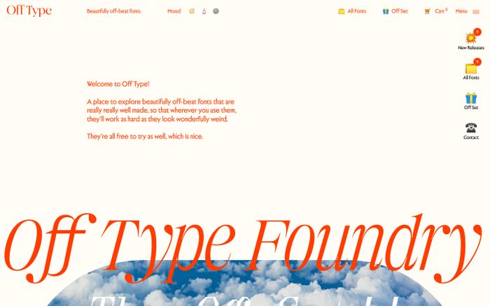 Inspirational website using Jubilee Platinium, Jubilee Silver, Miniature and Rhapsody font
