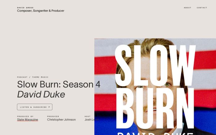 Inspirational website using Lausanne and Pitch Sans font