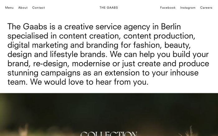 Inspirational website using Baskerville and Neuzeit S font