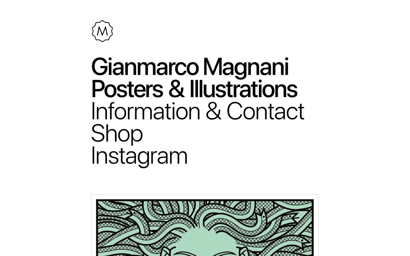 Screenshot of Gianmarco Magnani website