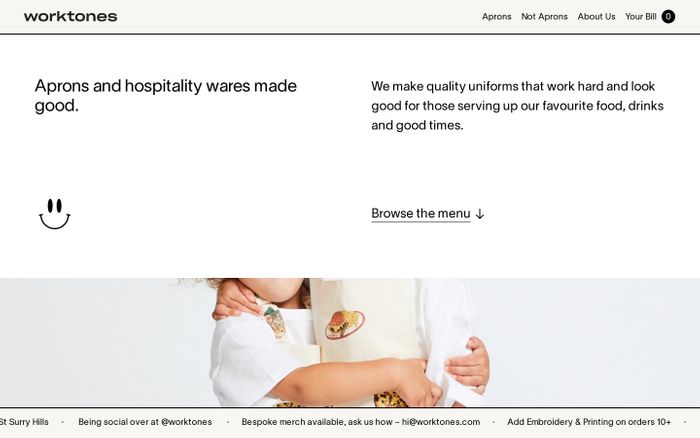 Inspirational website using Lausanne font