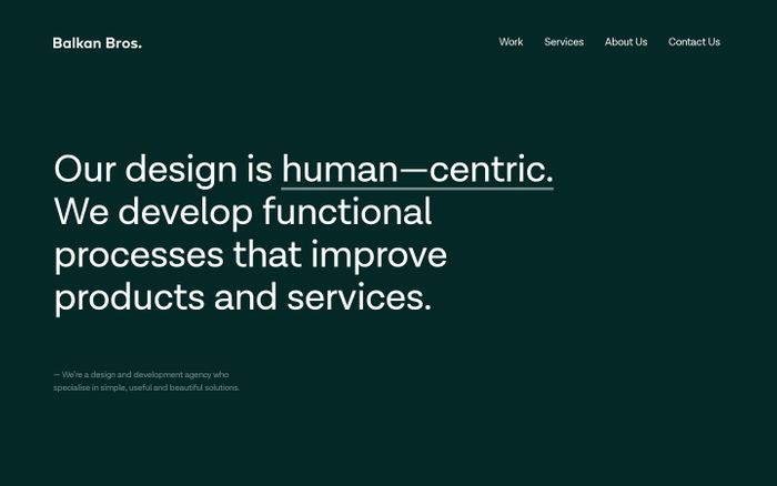 Inspirational website using Lota Grotesque font