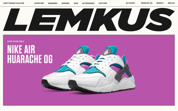 Screenshot of Lemkus website