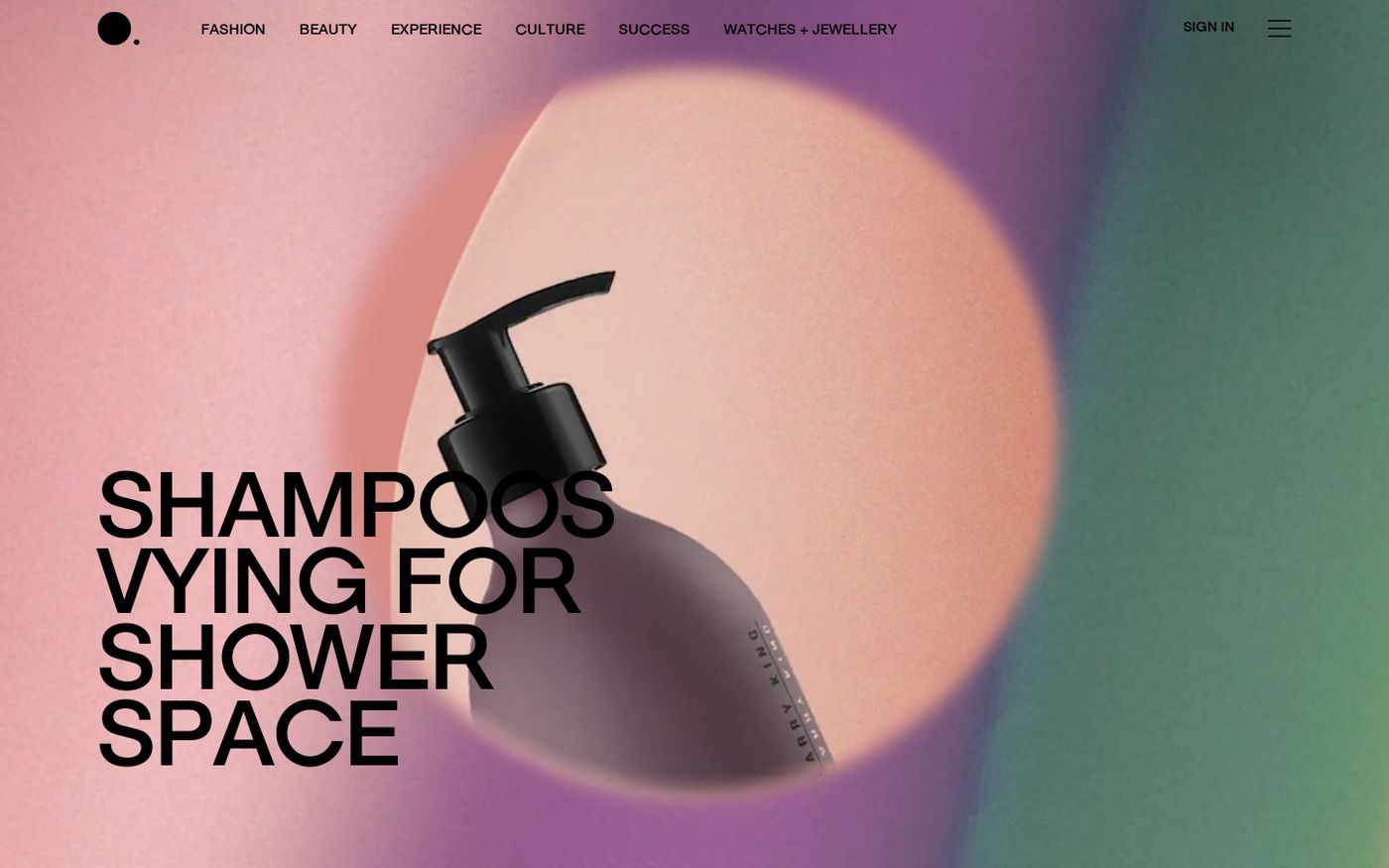 Screenshot of BURO. | Fashion, Beauty, Culture, Experience website