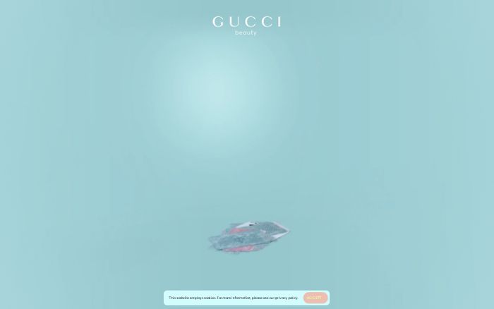 Inspirational website using Gucci Sans and Gucci Serif font