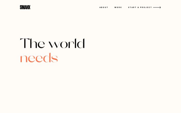 Inspirational website using Orelo and Poppins font