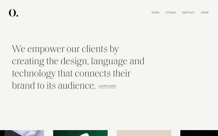 Inspirational website using Standard and Styrene A font
