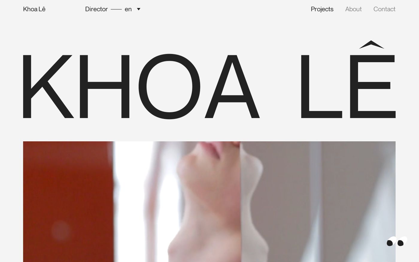 Screenshot of Khoa Lê website