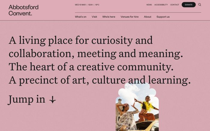 Inspirational website using Founders Grotesk and Untitled Serif font